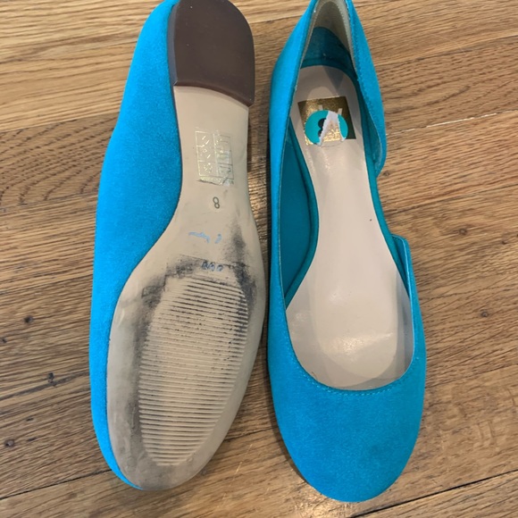 Teal suede flats - Picture 3 of 3